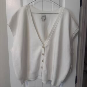 Maeve Ivory Sleeveless Blouse